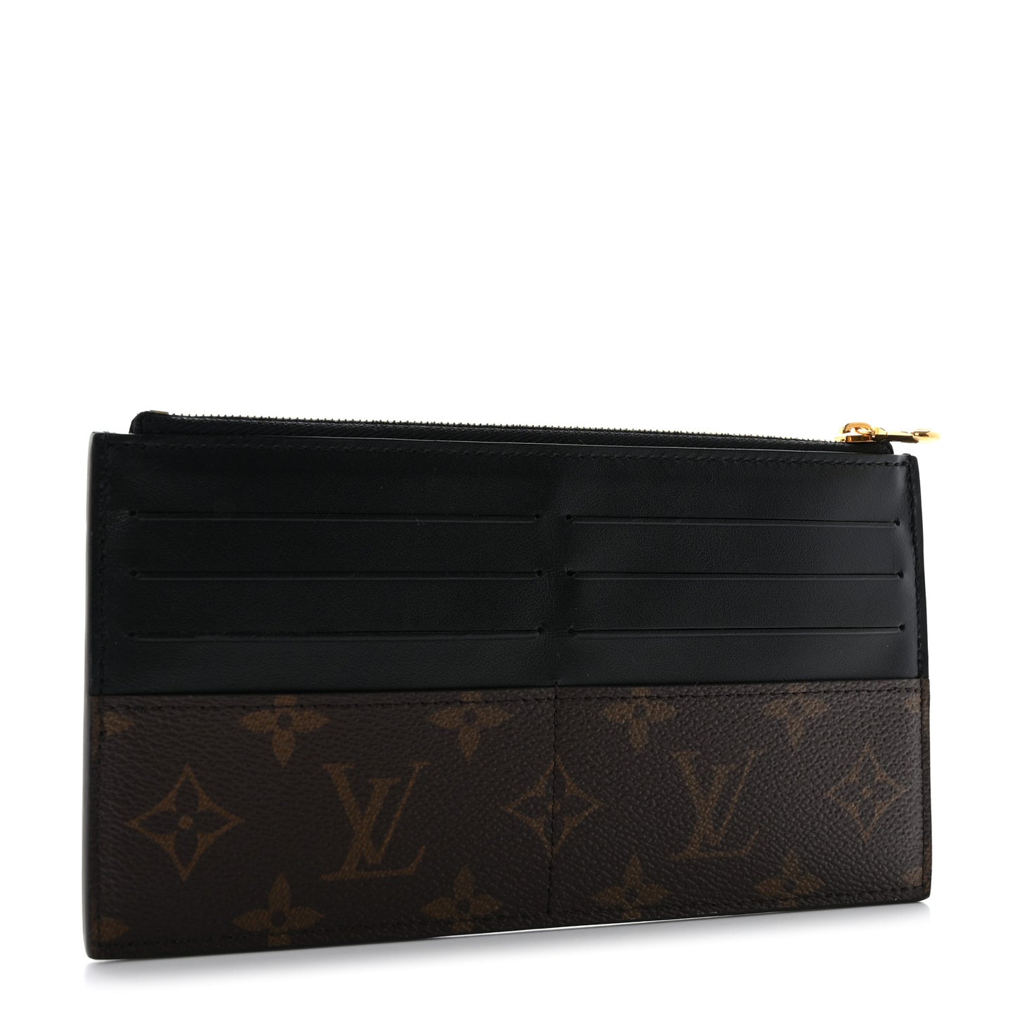 Monogram Slim Purse Black