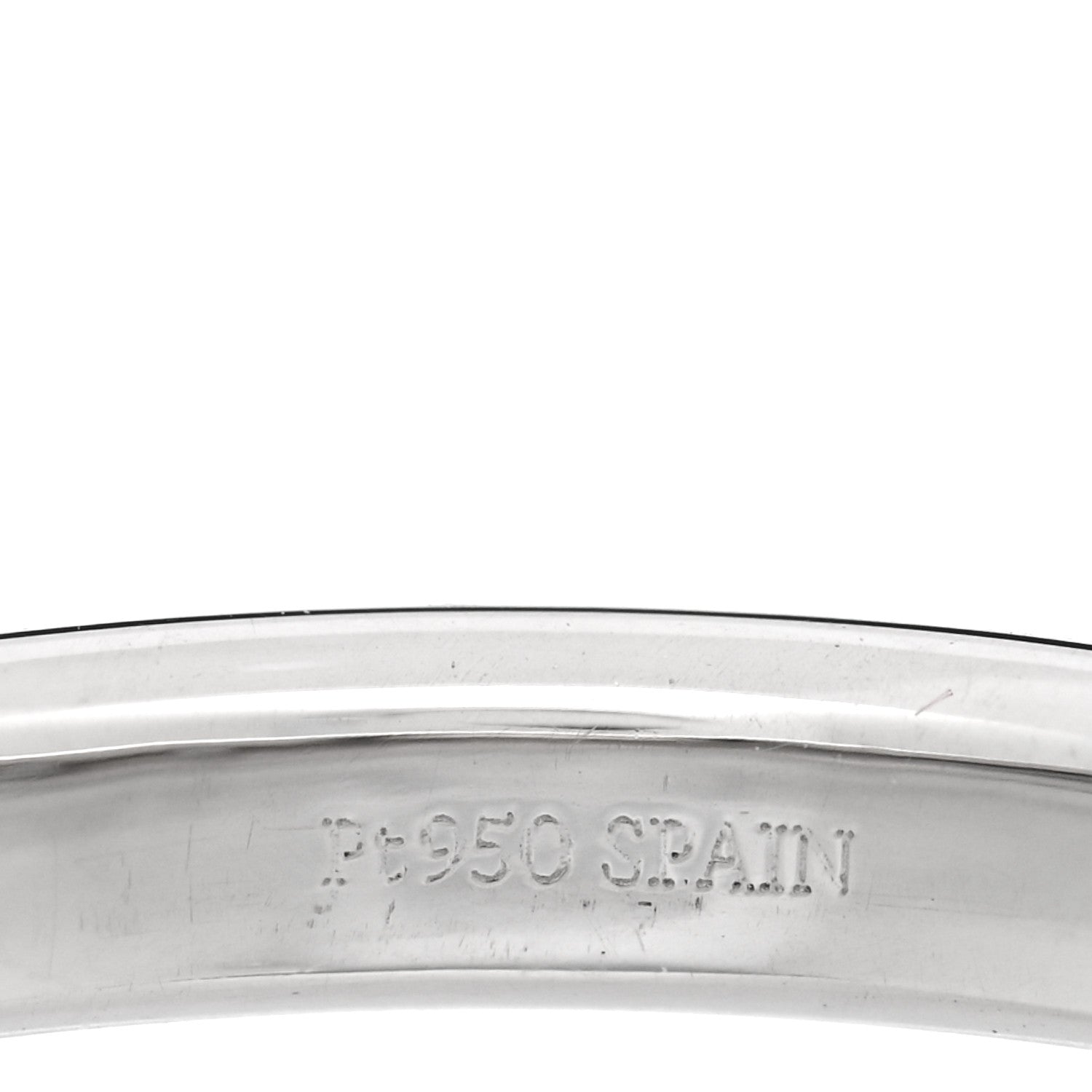 Tiffany Platinum Diamond Elsa Peretti Stacking Band Ring 49 5 5 of 5