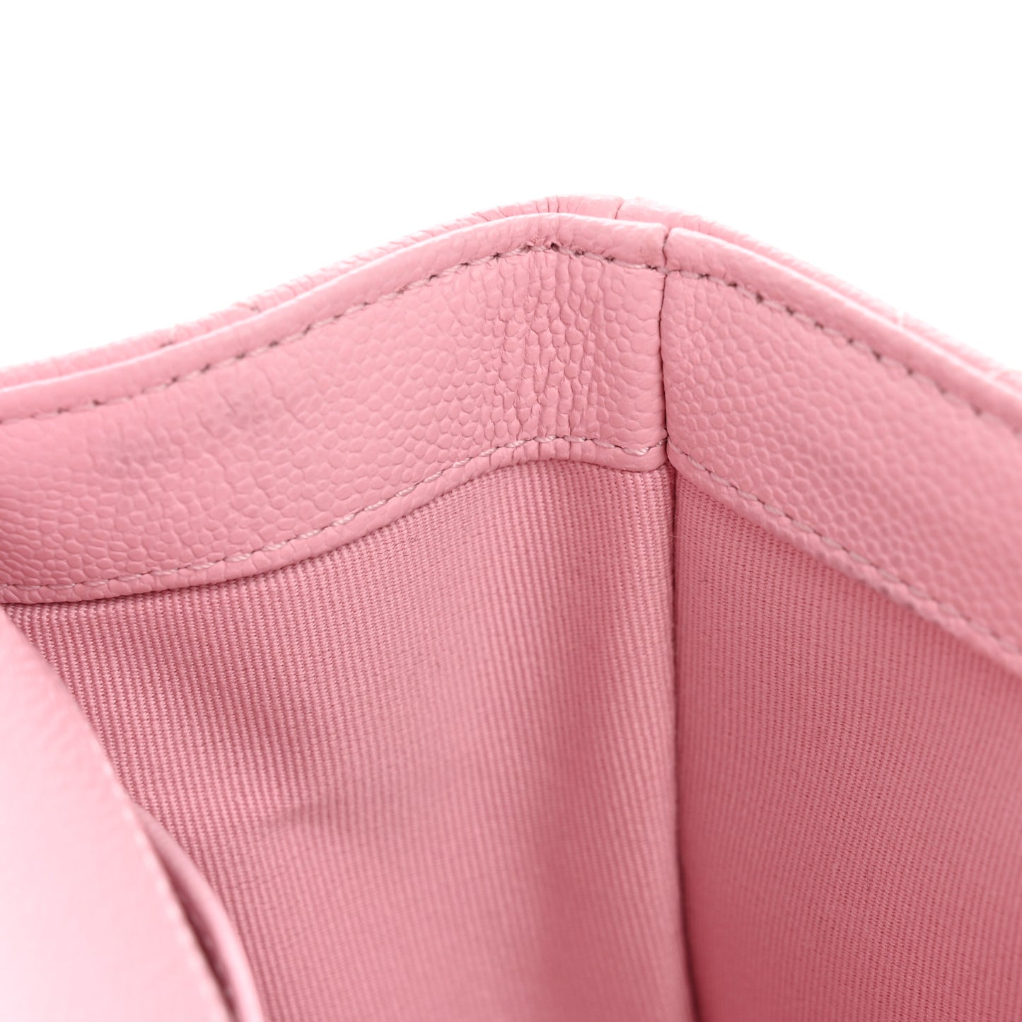 Caviar Quilted Mini Flap Light Pink