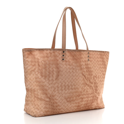 Bottega Veneta Nylon Intrecciolusion Medium Tote Sand 3 of 12