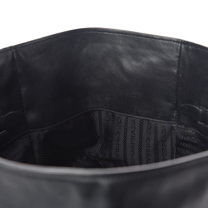 Prada Soft Calfskin Shopping Tote Black 11 of 14