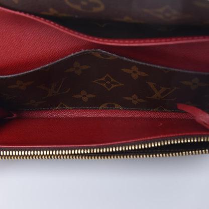 Louis Vuitton Monogram Emilie Wallet Red 5 of 10