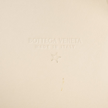 Bottega Veneta Brushed Calfskin Cradle Fold Over Shoulder Bag White Parakeet 6 of 17