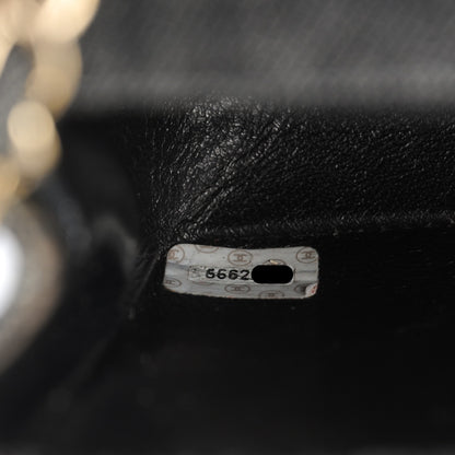 Chanel Denim Quilted Mini Square Flap Black 6 of 9