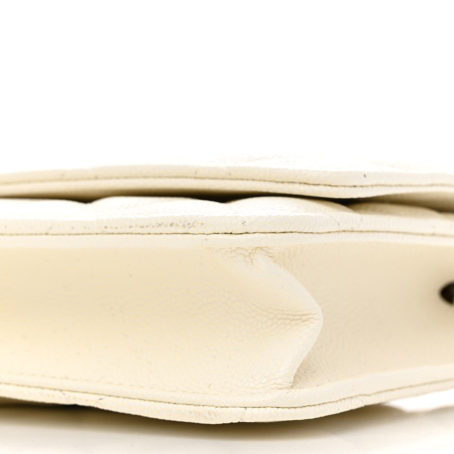 Chanel Caviar Quilted Wallet On Chain WOC White 10 of 12