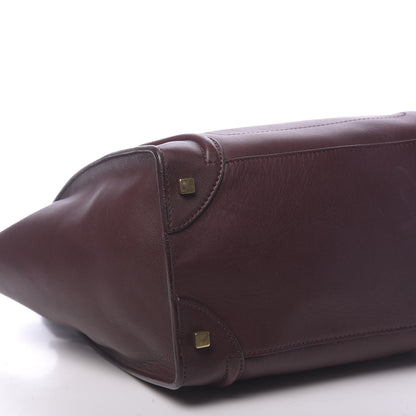 Celine Smooth Calfskin Mini Luggage Burgundy 10 of 11