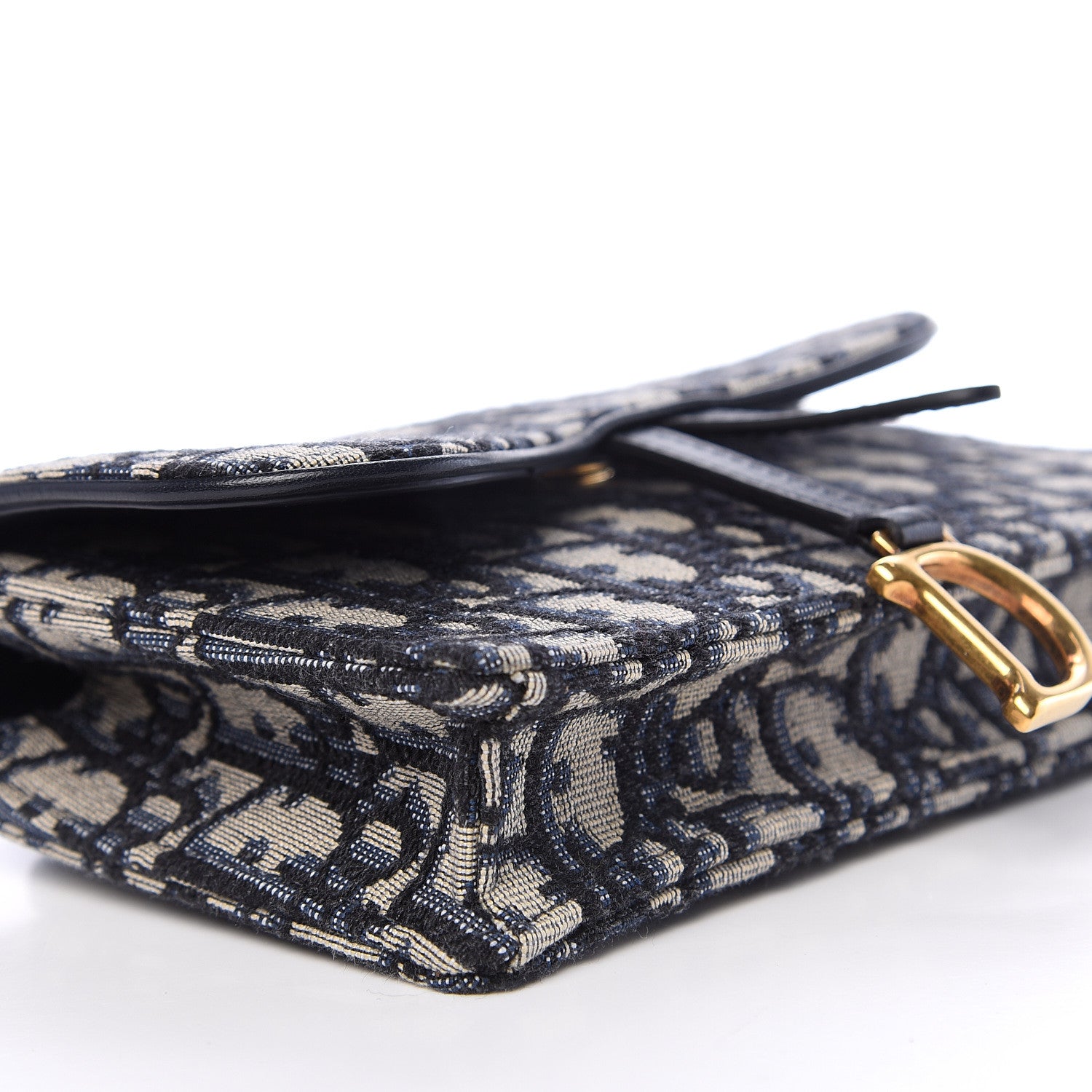 Christian Dior Oblique Saddle Belt Bag Blue 7 of 13