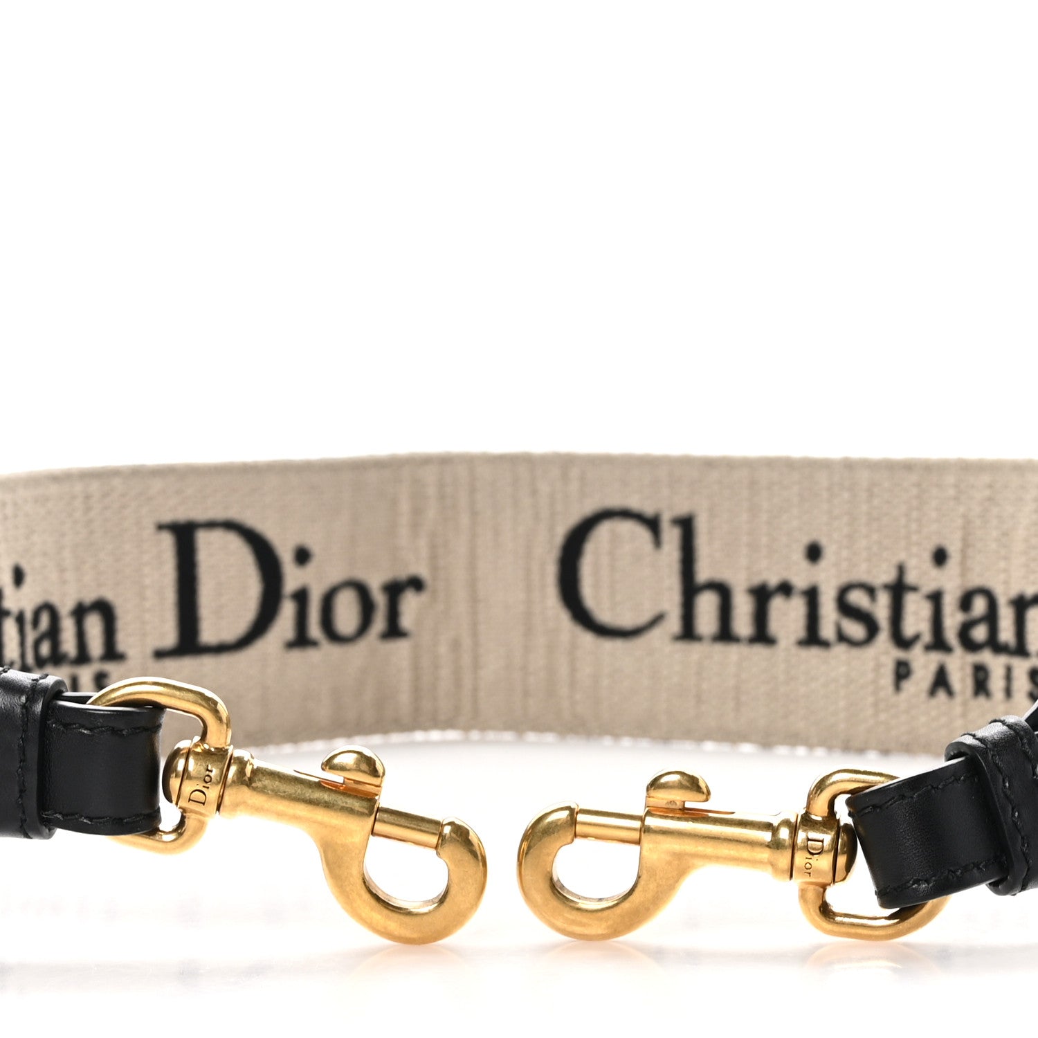 Christian Dior Canvas Embroidered Shoulder Strap Blue 3 of 4