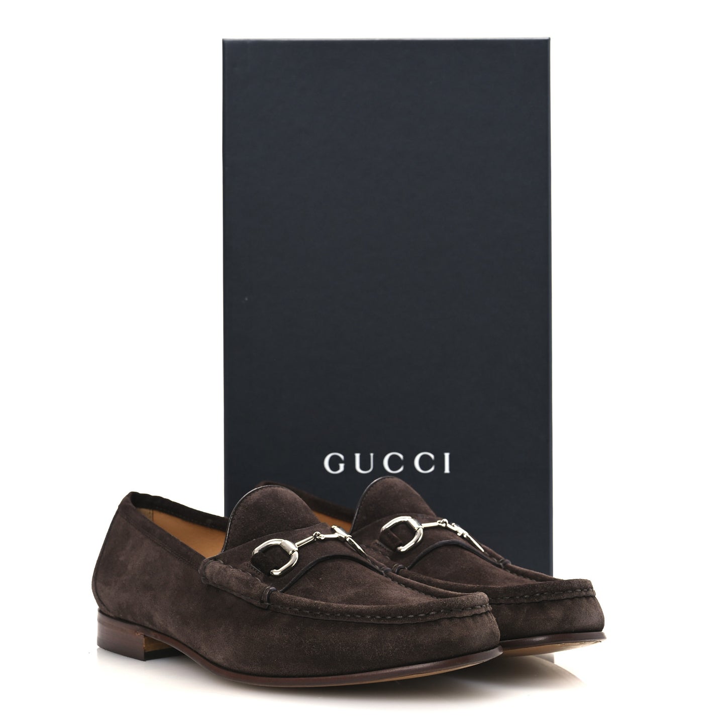 Suede Mens Horsebit Loafers 9 Testa di Moro