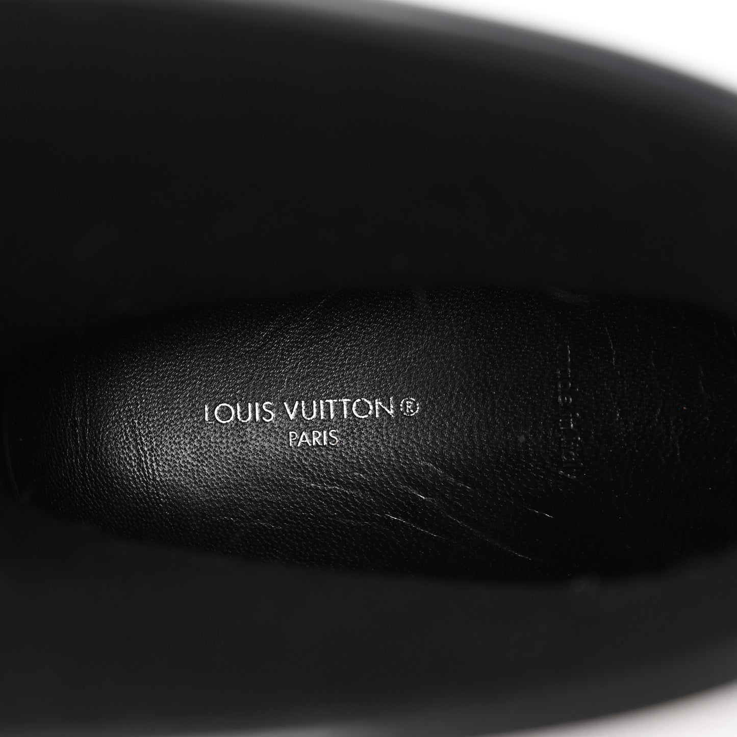 Rubber Embossed Monogram Splash Rain Short Boots 40 Black