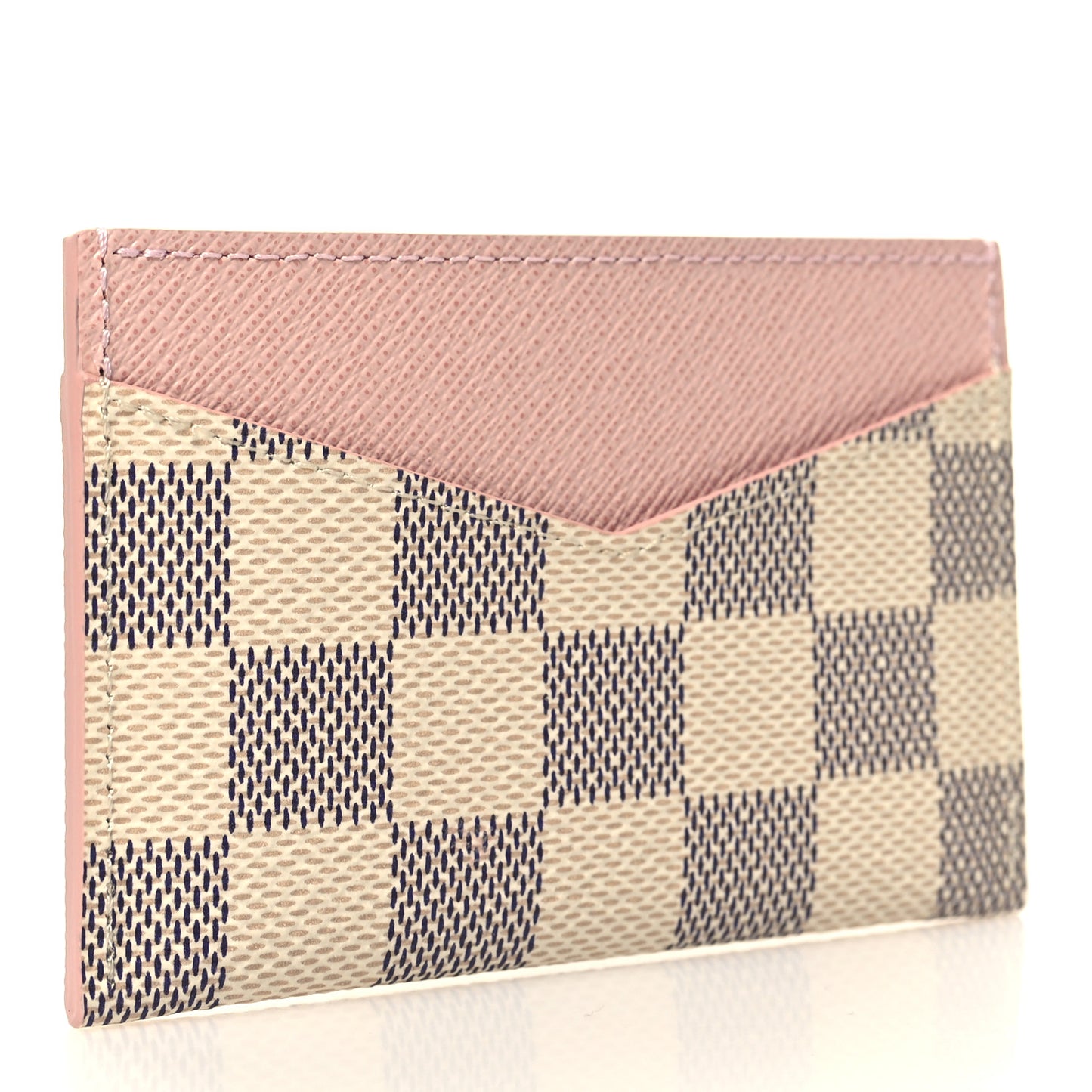 Damier Azur Daily Card Holder Rose Ballerine