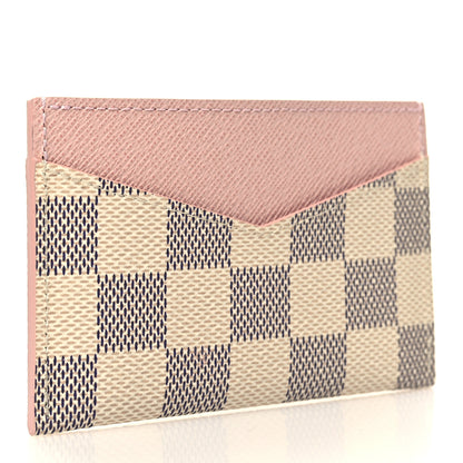 Louis Vuitton Damier Azur Daily Card Holder Rose Ballerine 4 of 8