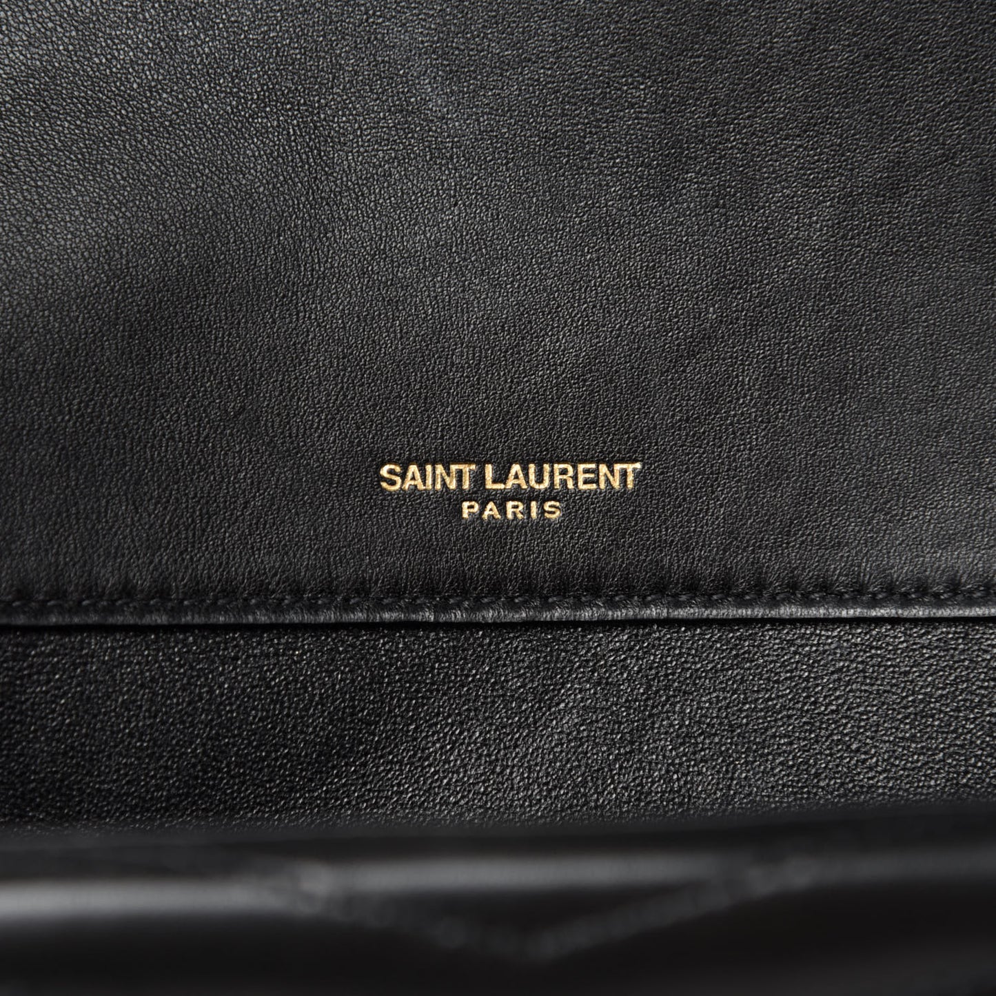 Lambskin Matelasse Chevron Monogram Medium Sulpice Bag Black