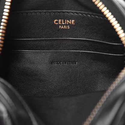 Celine Calfskin Quilted Small C Charm Bag Black 7 of 11