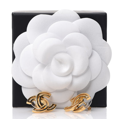 Chanel Metal Obazine CC Earrings Gold 5 of 5