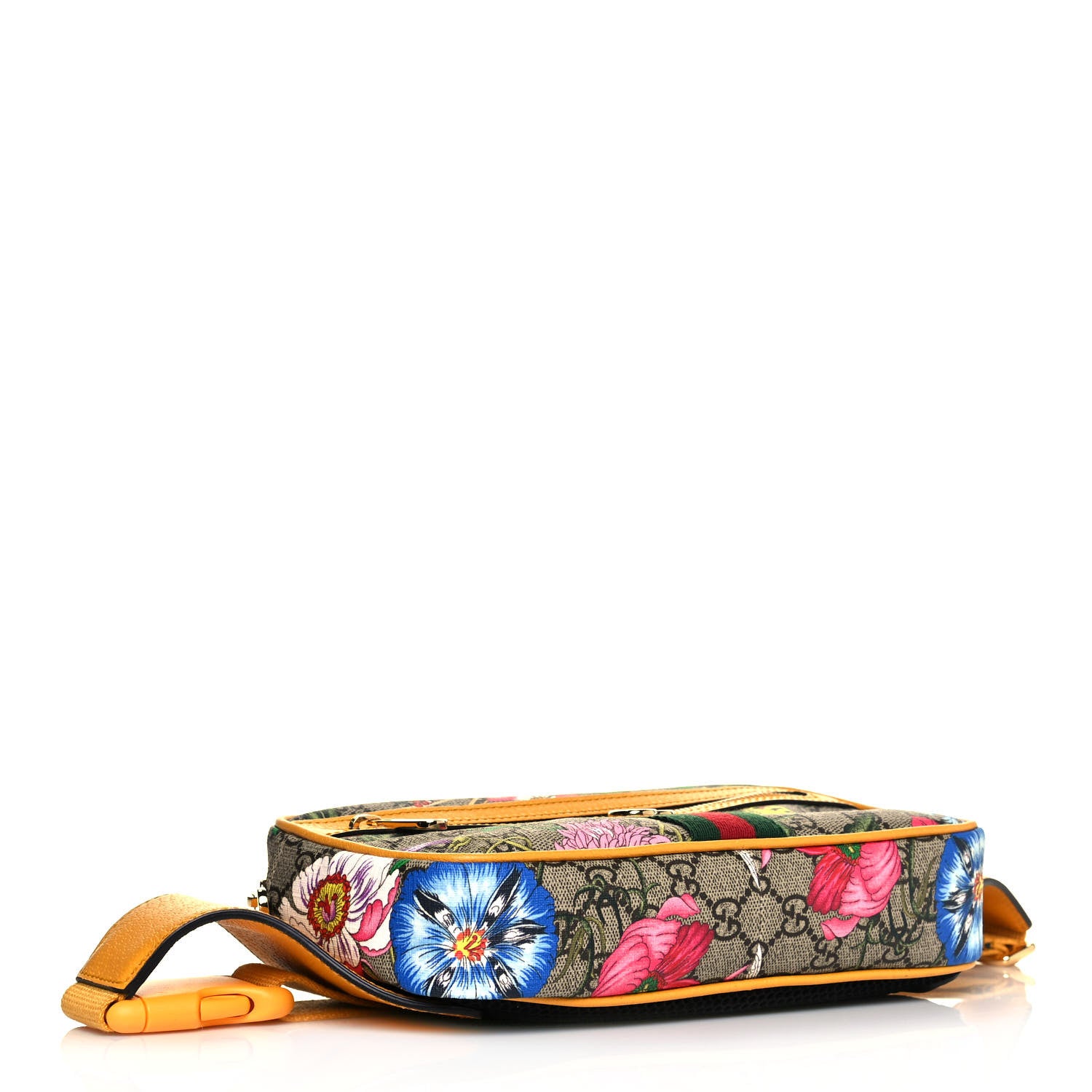 Gucci GG Supreme Monogram Flora Medium Ophidia Belt Bag Beige Multicolor Crop 4 of 12