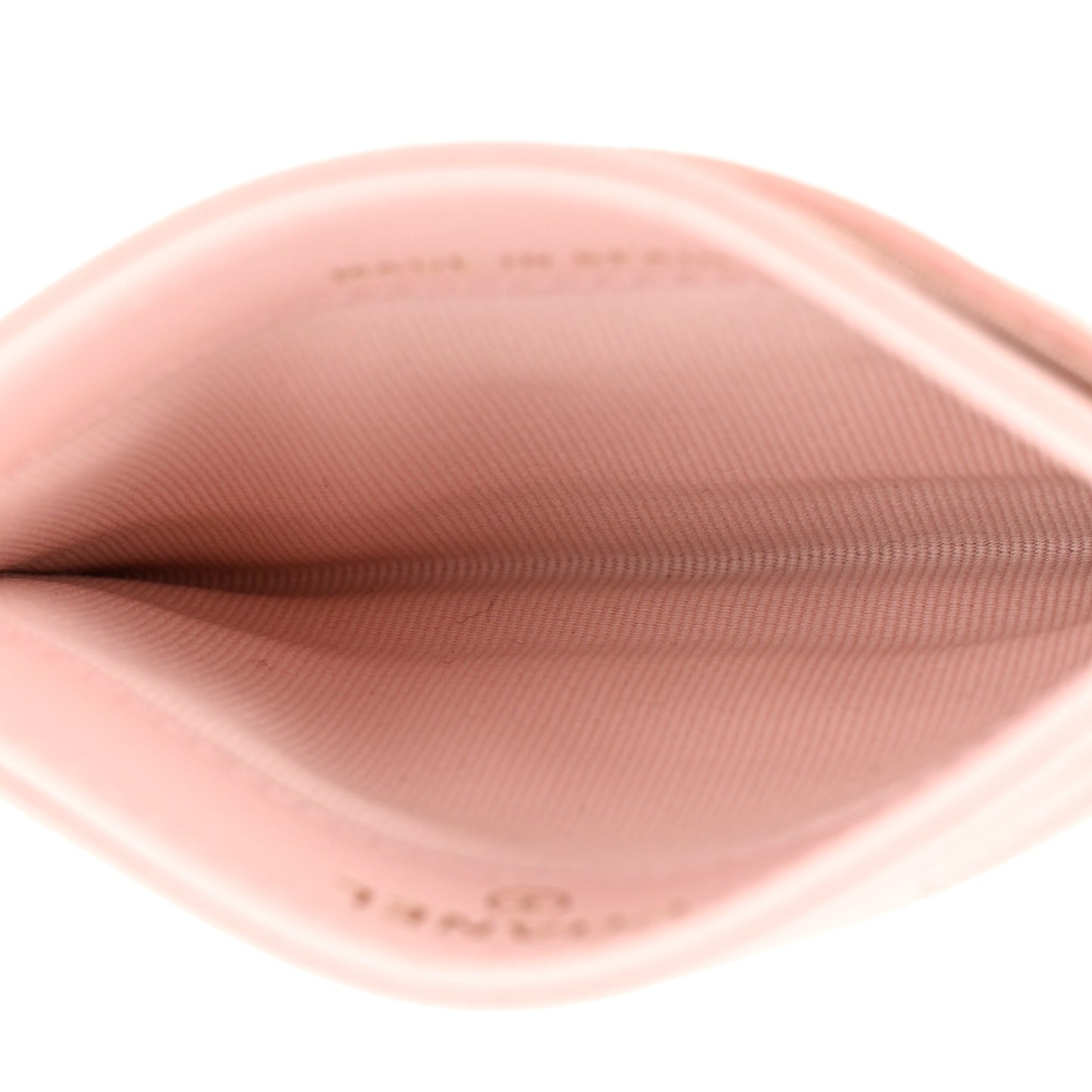 Caviar Quilted Crystal Card Holder Pink