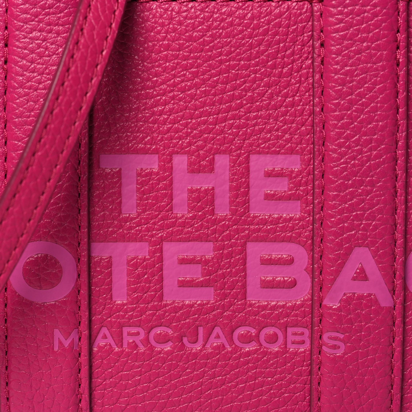 Grained Calfskin Mini The Tote Bag Lipstick Pink