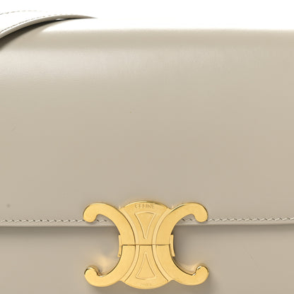 Celine Shiny Calfskin Medium Triomphe Nude 10 of 13