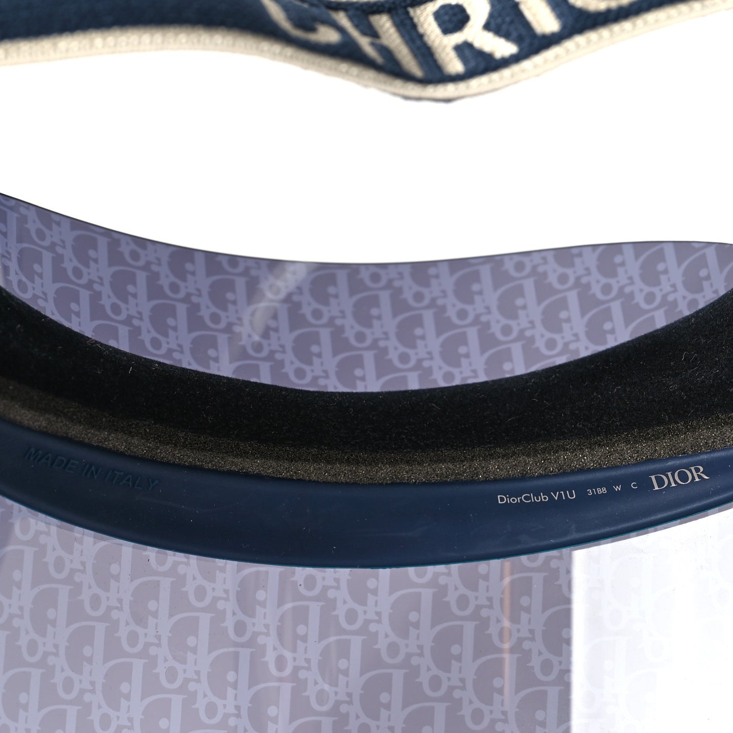 Oblique DiorClub V1U Sun Visor Blue
