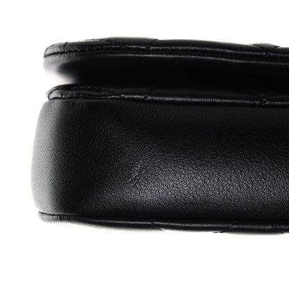 Chanel Calfskin Quilted Coco Mail Clutch With Chain Black 11 of 14