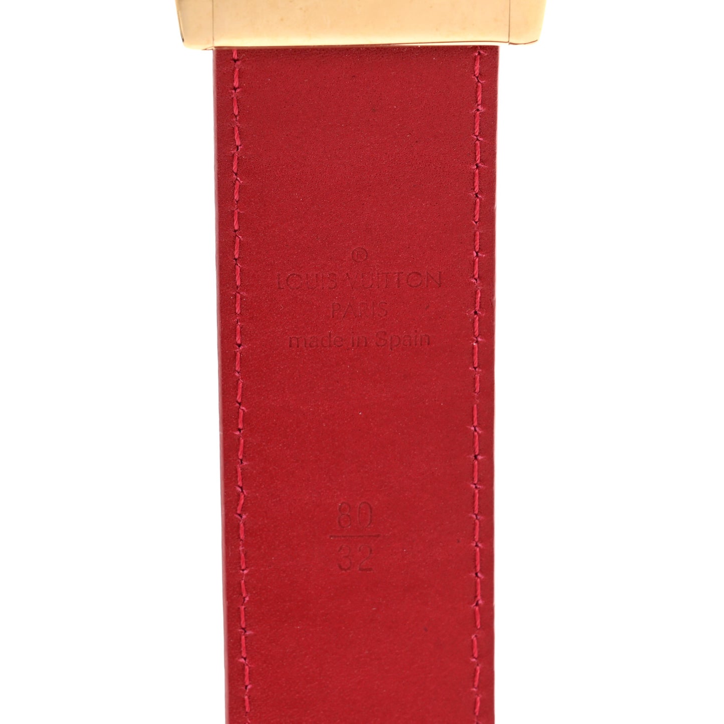 Monogram Multicolor LV Cut Reversible Belt 80 32 White Grenade