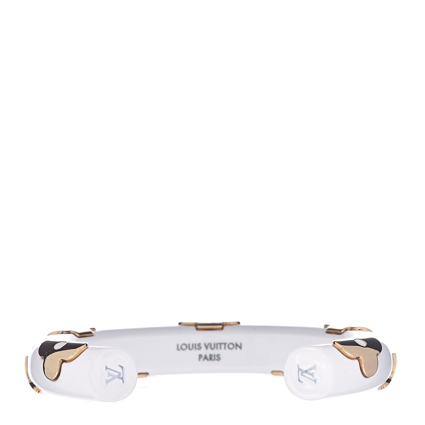 Resin Daily Monogram Bracelet M White