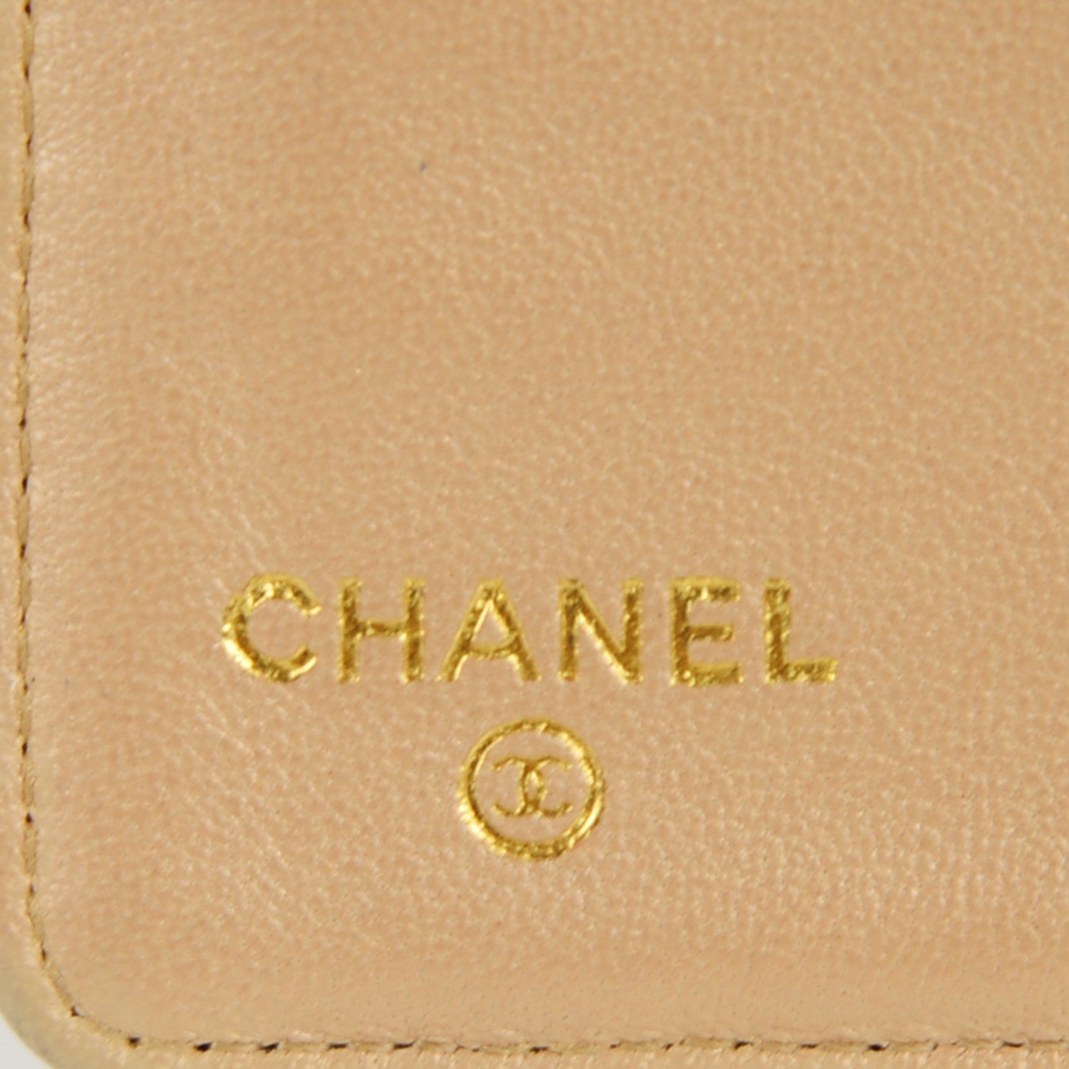 Chanel Lambskin Camellia Embossed Yen Wallet Black 6 of 8