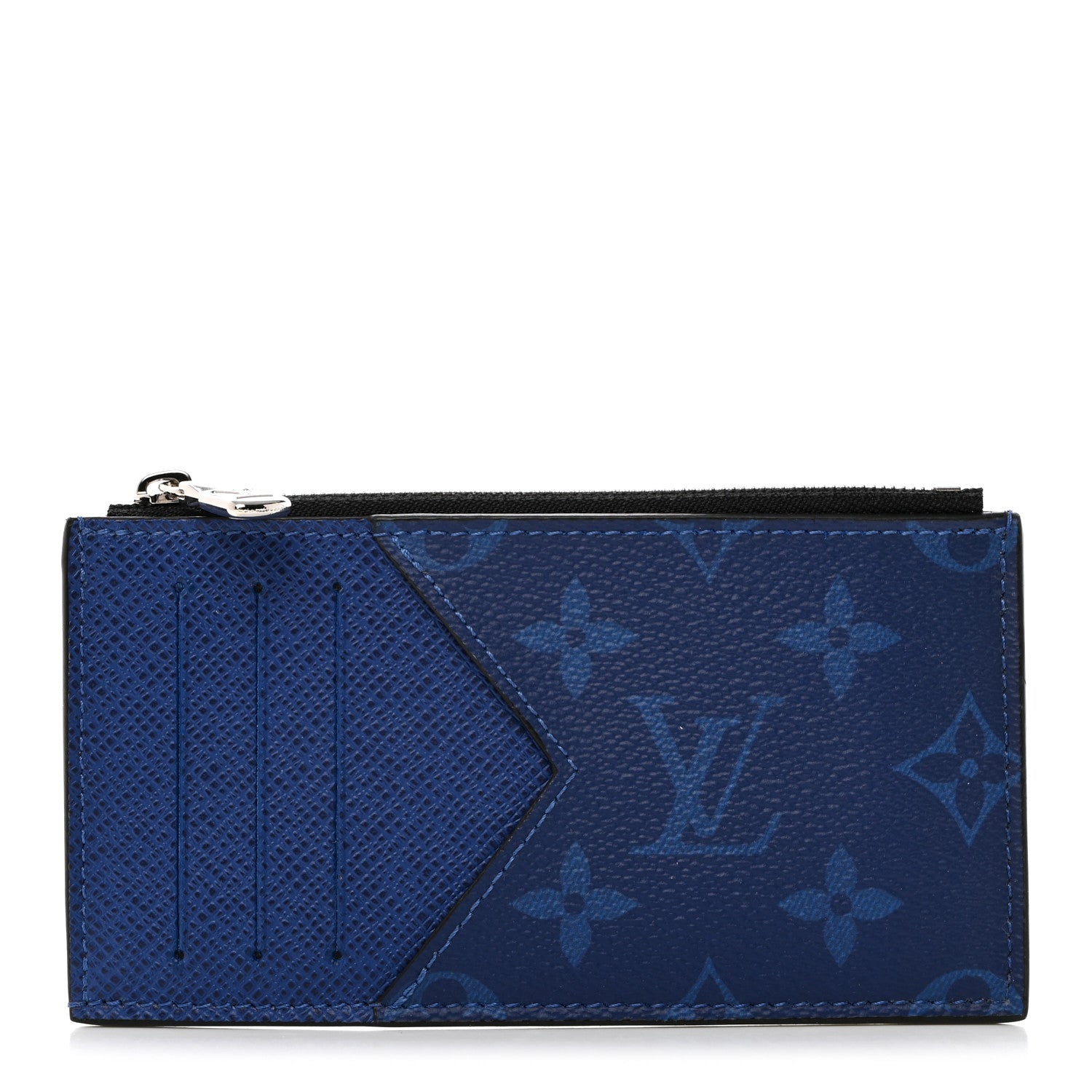 Louis Vuitton Monogram Taiga Coin Card Holder Cobalt 1 of 6