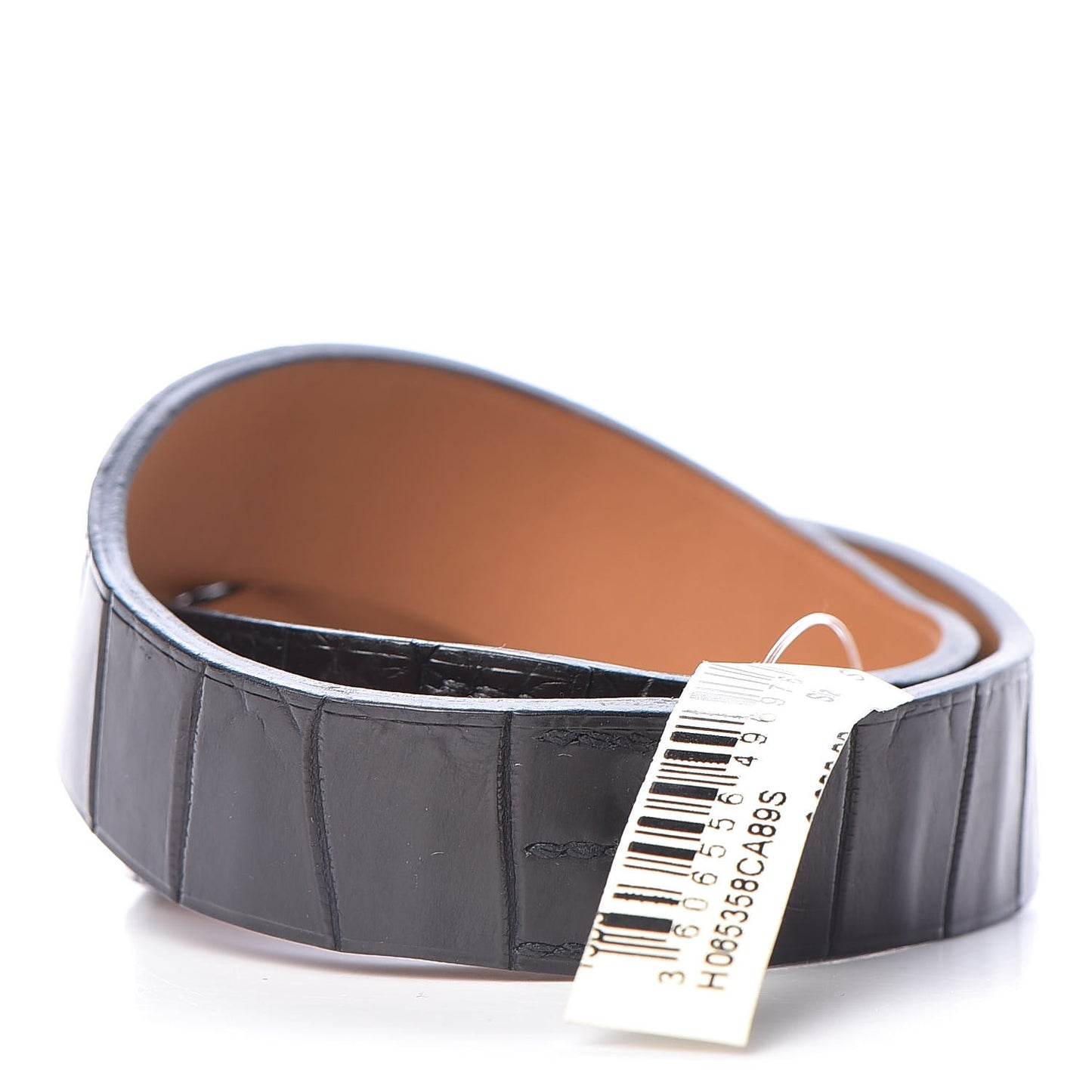 Matte Alligator Double Tour Bracelet S Black