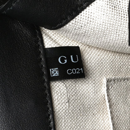 Gucci Moon Calfskin Web Large Dionysus Bamboo Top Handle Bag Black 7 of 10