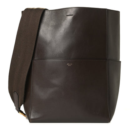 Celine Supersoft Calfskin Sangle Bucket Bag Wood 1 of 5