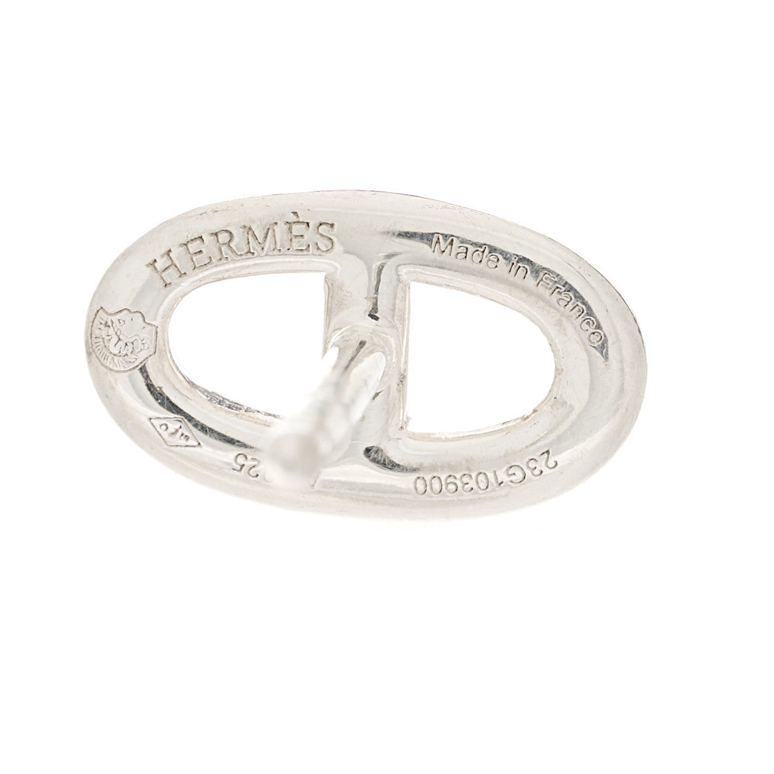 Hermes Sterling Silver TPM Farandole Earrings 4 of 4