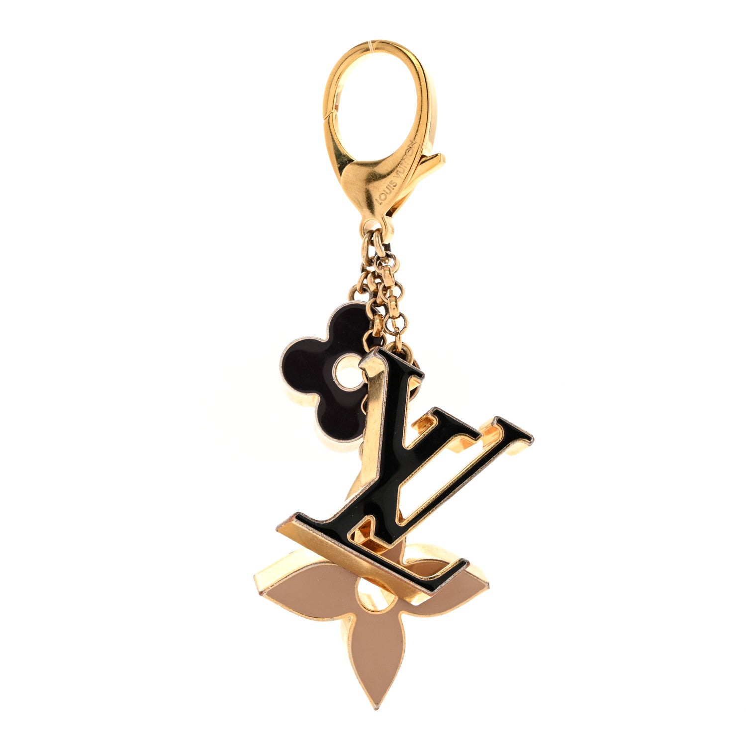 Louis Vuitton Metal Fleur De Monogram Bag Charm Dore Dore 1 of 5