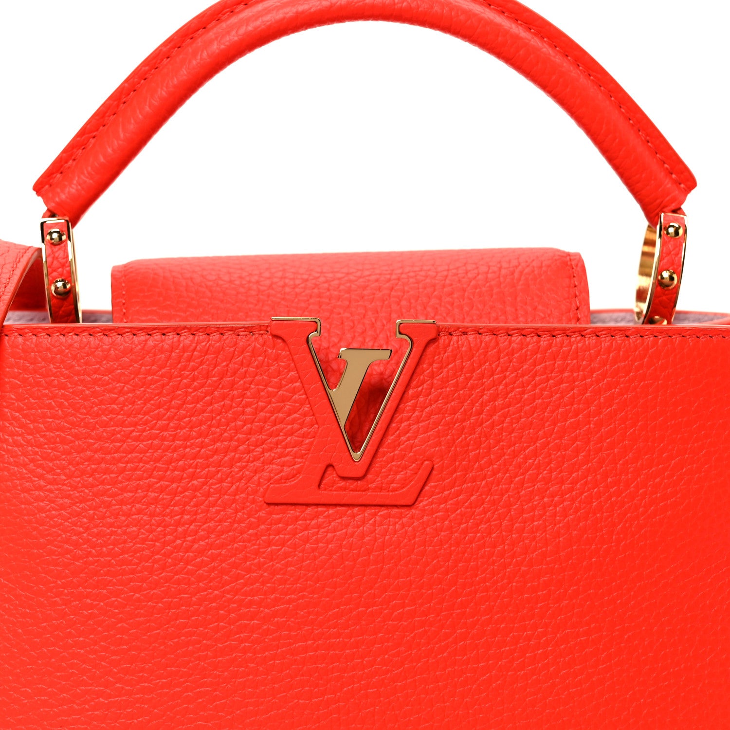 Louis Vuitton Taurillon Capucines BB Tonic Orange 7 of 9