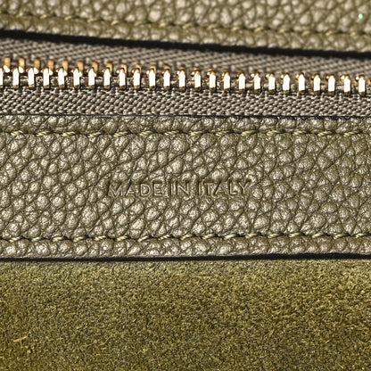Celine Soft Grained Calfskin Small Belt Cabas Phantom Army Green 6 of 9