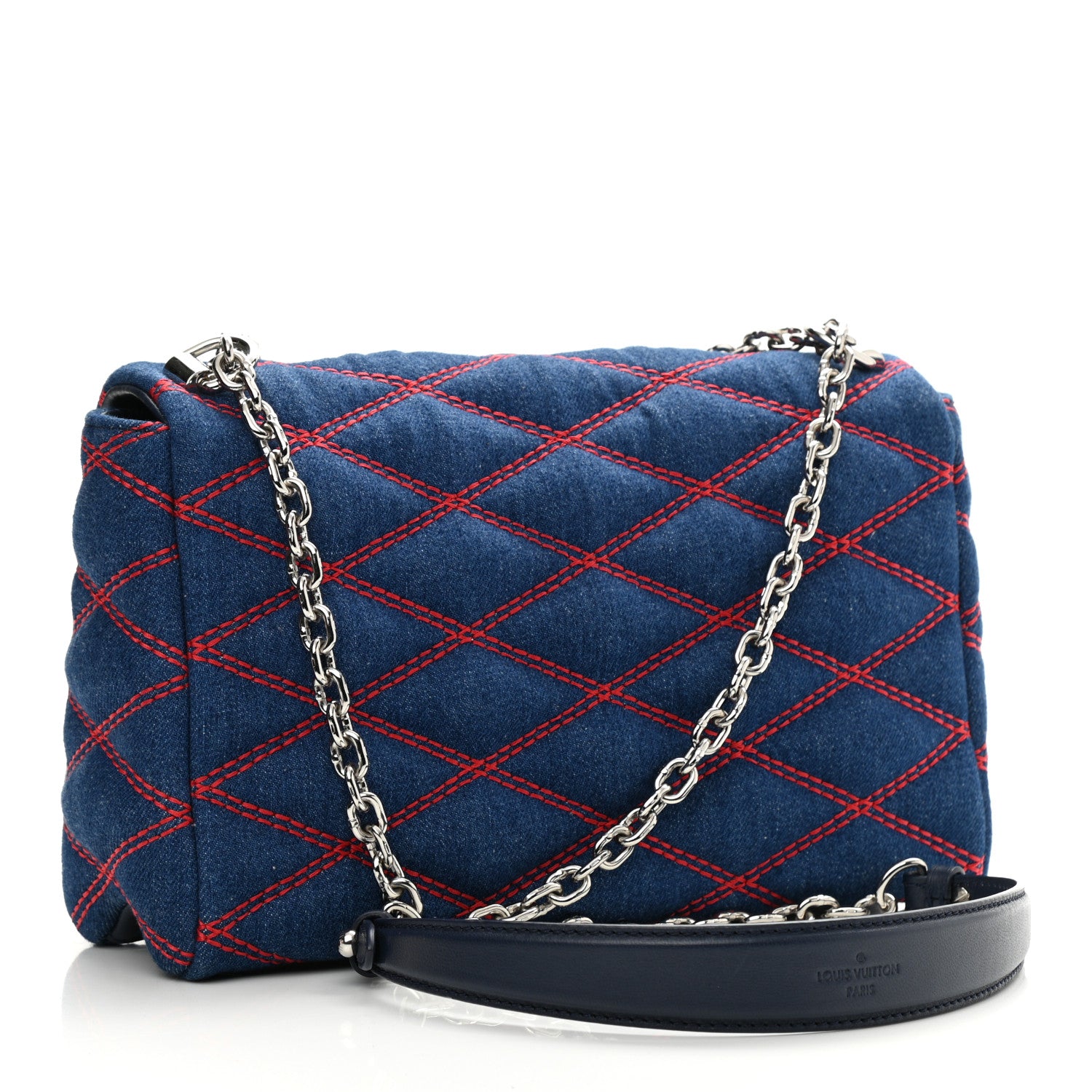 Louis Vuitton Denim Malletage GO-14 MM Denim Dark 4 of 10