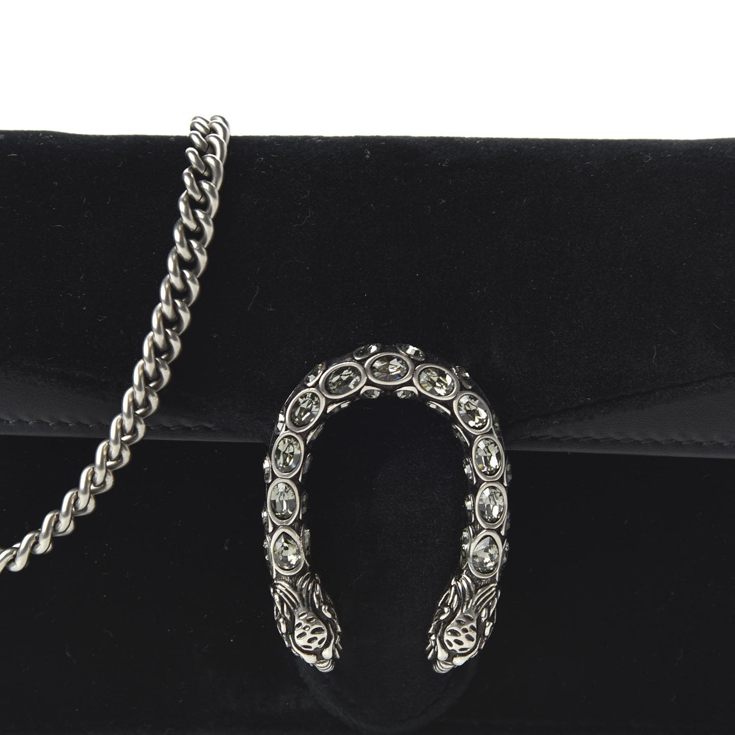 Velvet Super Mini Dionysus Shoulder Bag Black