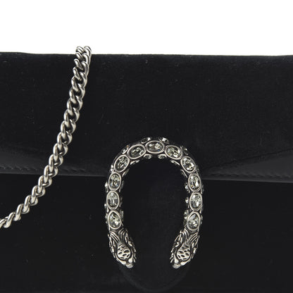 Gucci Velvet Super Mini Dionysus Shoulder Bag Black 9 of 9