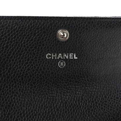 Chanel Caviar Quilted Flap Card Holder Black 6 of 9