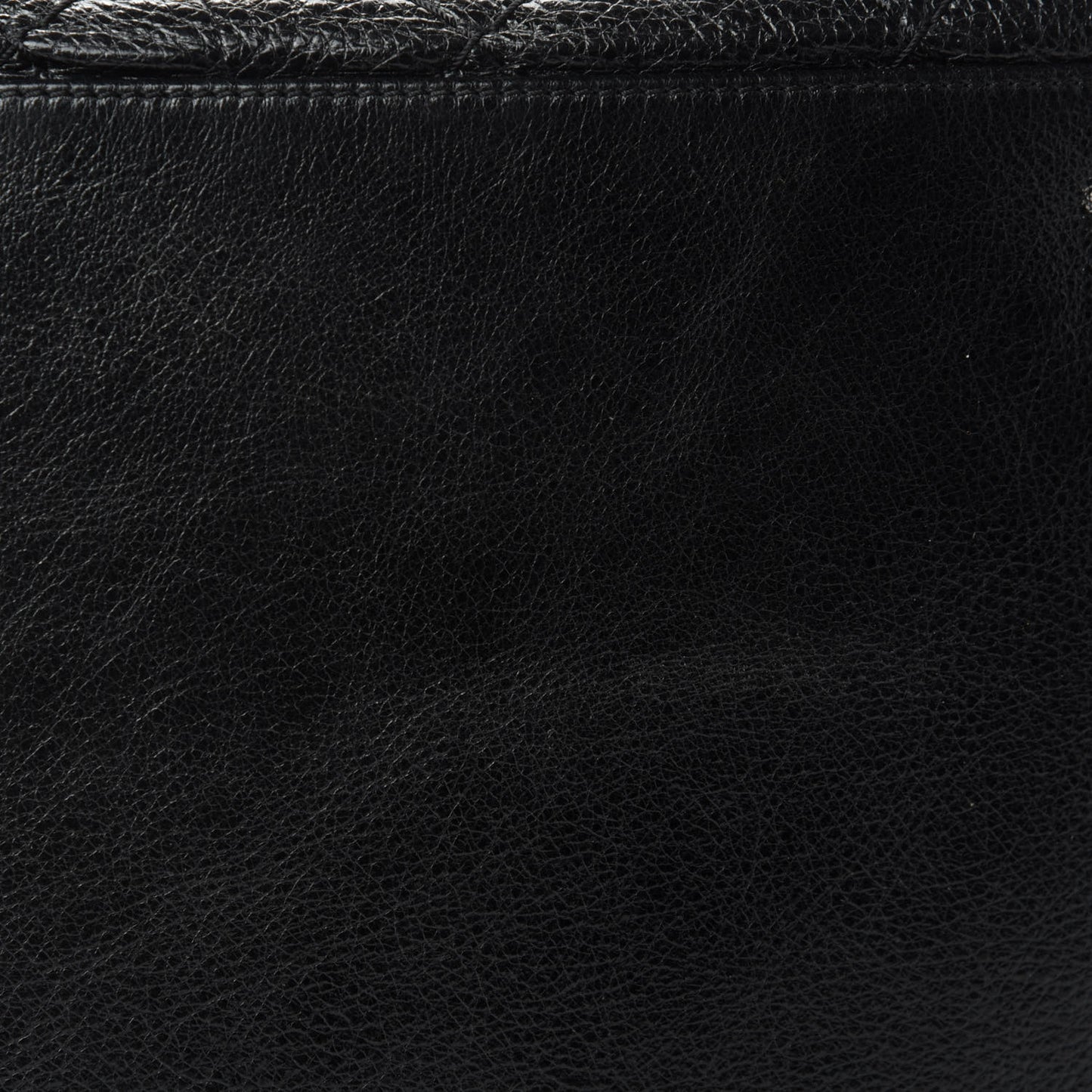 Glazed Calfskin On The Road Drawstring Tote Black