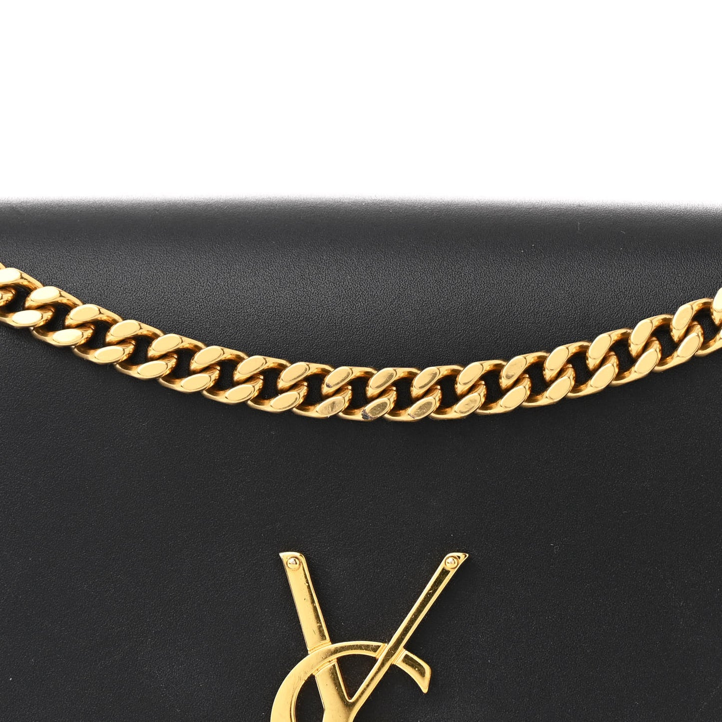 Smooth Calfskin Medium Classic Monogram Kate Tassel Satchel Black