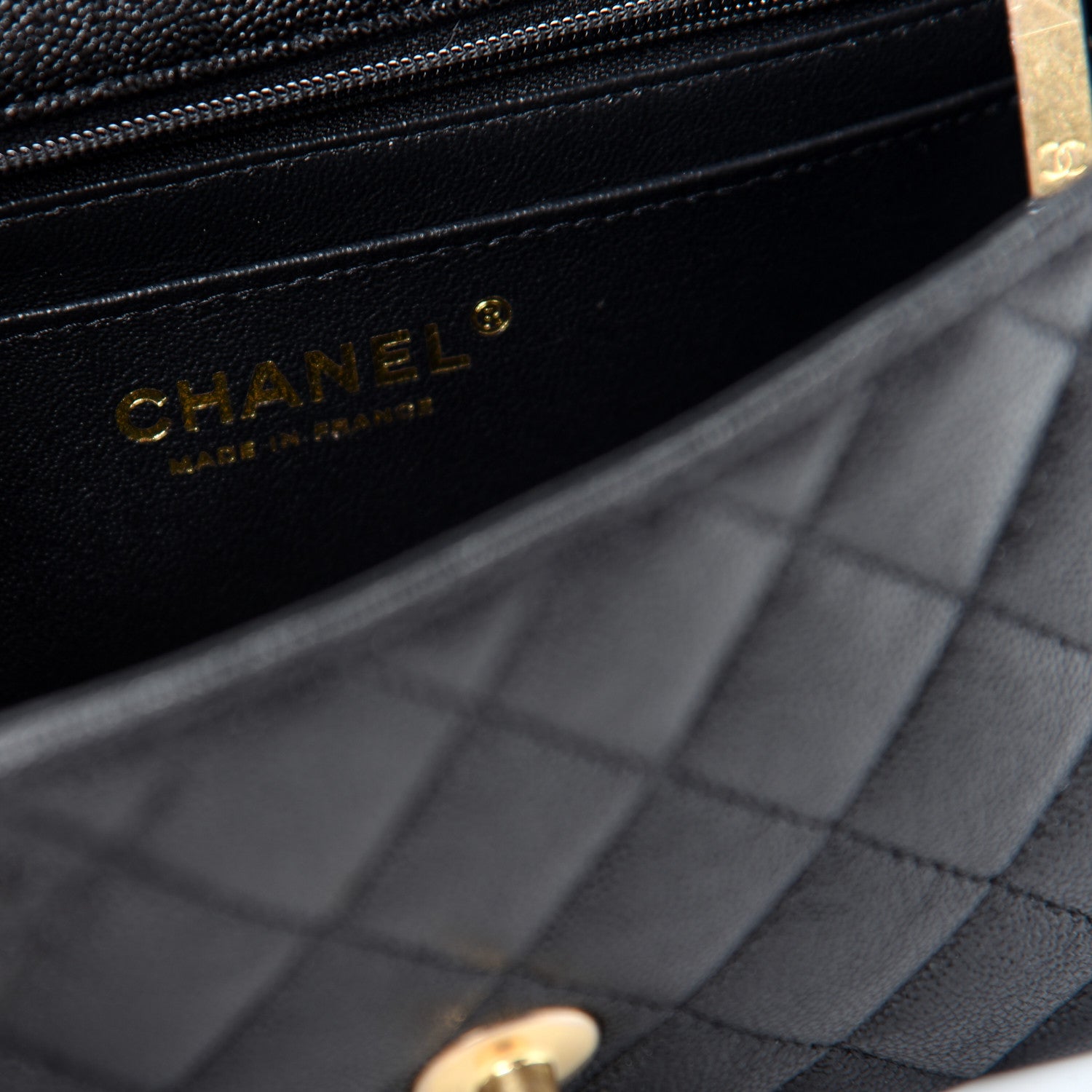 Chanel Caviar Quilted Mini Top Handle Rectangular Flap Black 8 of 9