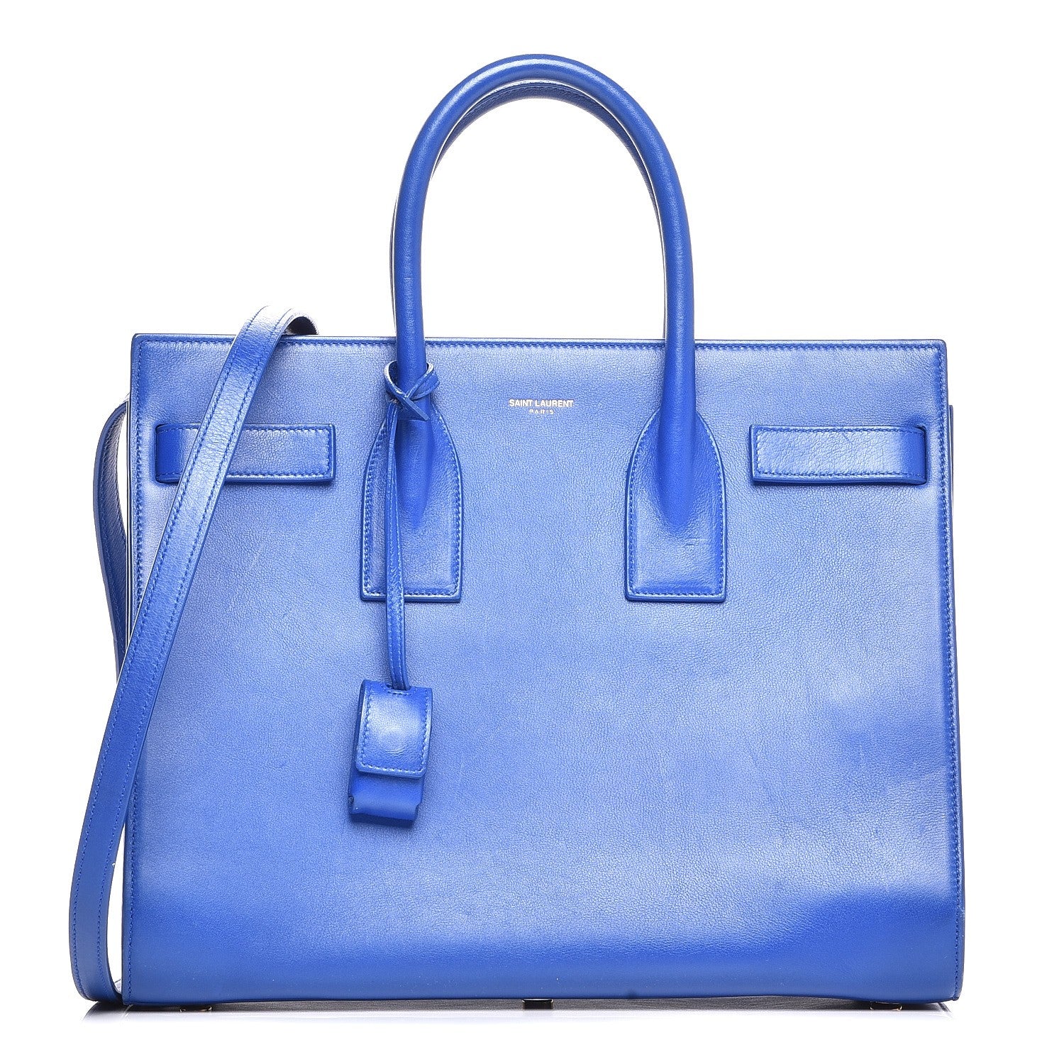 Saint Laurent Calfskin Small Sac De Jour Blue Majorelle 1 of 9