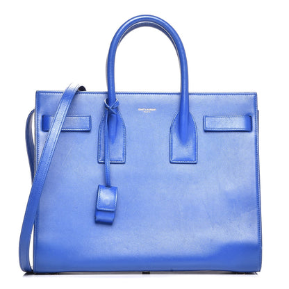 Saint Laurent Calfskin Small Sac De Jour Blue Majorelle 1 of 9
