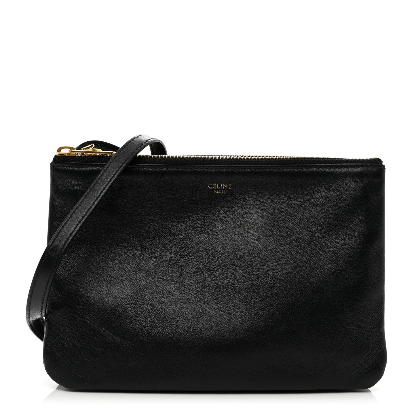 Lambskin Small Trio Crossbody Bag Black