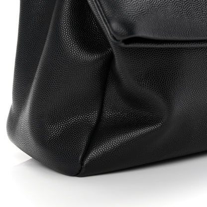 Saint Laurent Grain De Poudre Medium West Hollywood Monogram Fold-Over Black 12 of 12