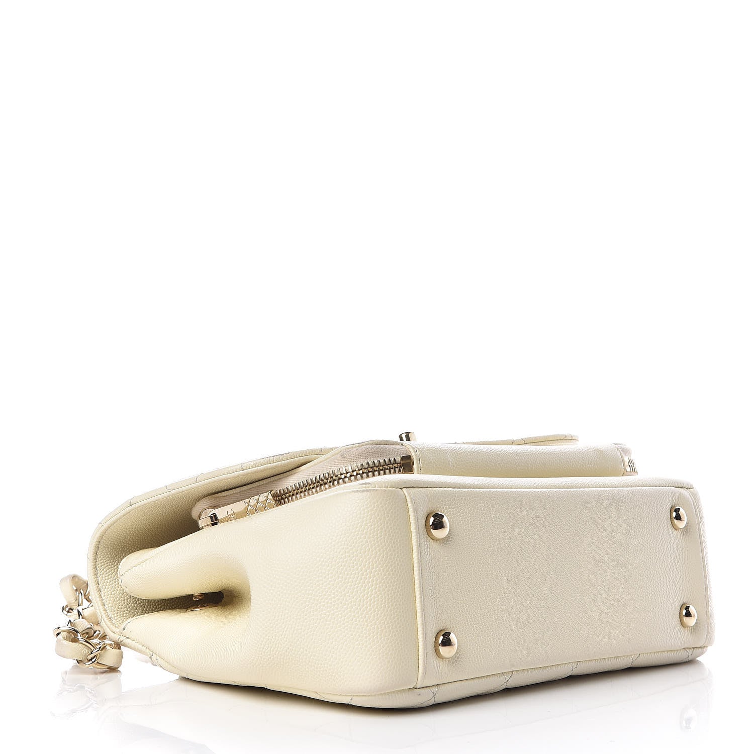 Chanel Caviar Quilted Medium Business Affinity Flap Ivory 4 of 16