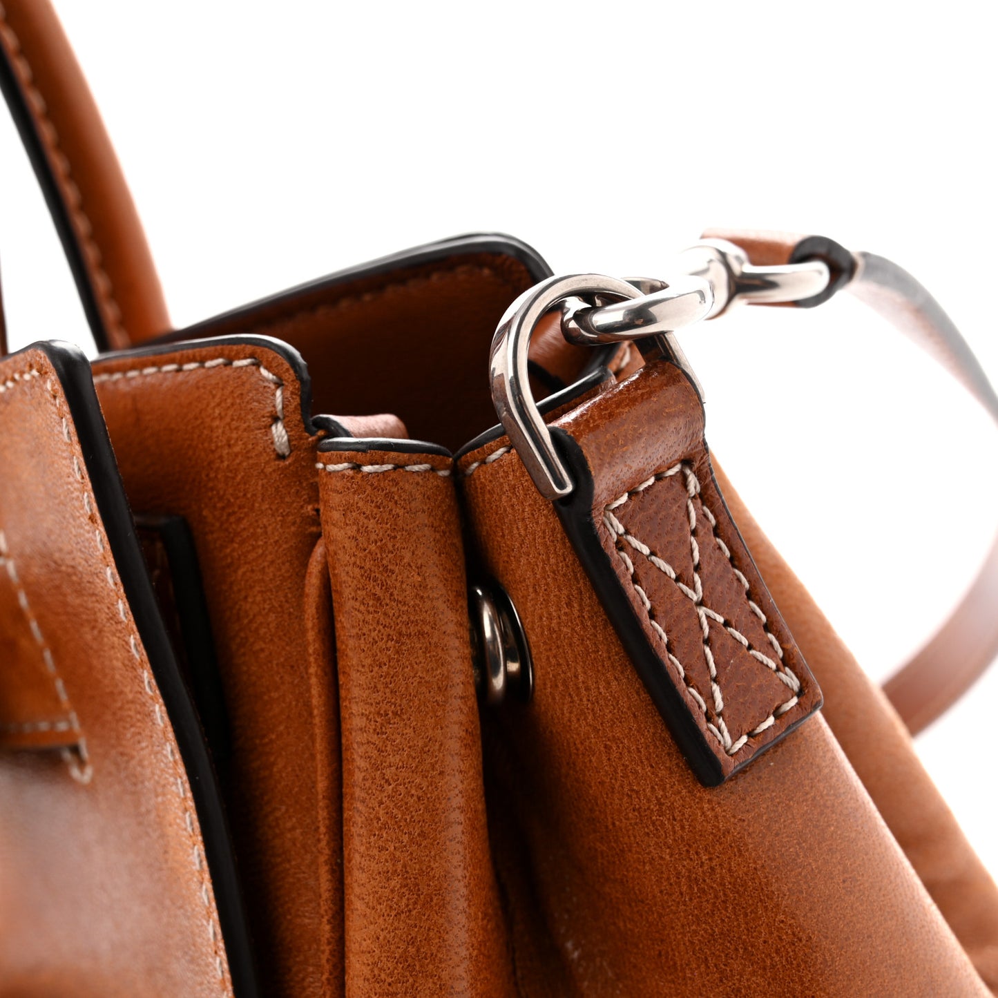 Vegetable Tanned Lambskin Mini Bel Air Carry All Bag Tan Cowboy