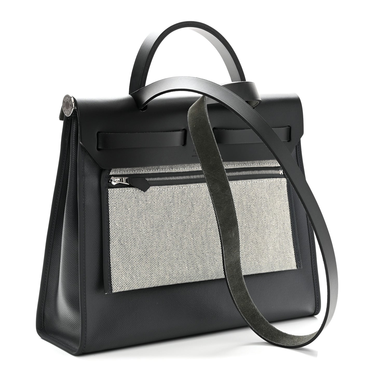 Toile H Berline Vache Hunter Herbag Zip PM 31 Ardoise Black Ecru